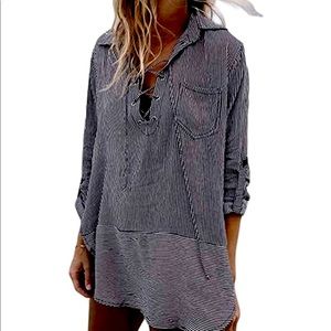 Long sleeve beach coverup